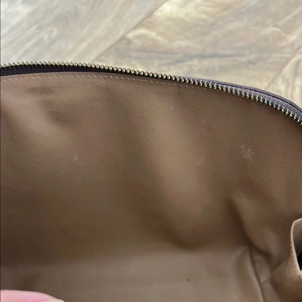 Cuyana Burgundy  Leather Cosmetic Bag Set - Picture 4 of 10